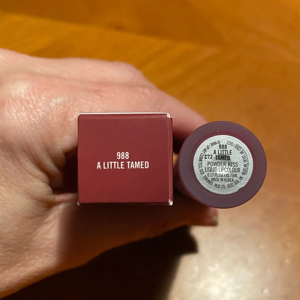 MAC Powder Kiss Liquid Lipcolour A Little Tamed